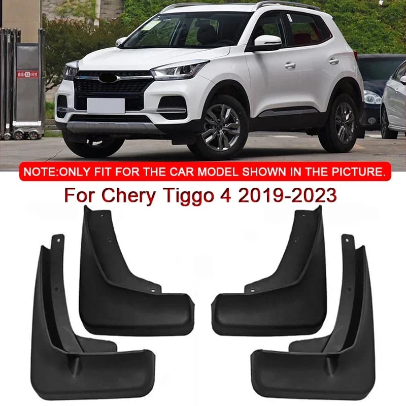 Car Styling For Chery Tiggo 4 2019-2022 2023 Car Mud Flaps Splash Guard Mudguards MudFlaps Front Rear Fender Auto Accessories