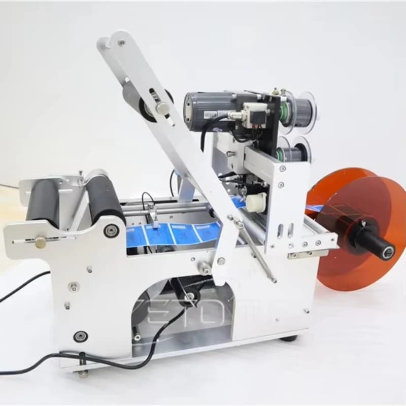 Cheap Price Manual Electric 10ml Vials Small Bottle Labeling Machine with Date Coding Printer Device Motor Glass