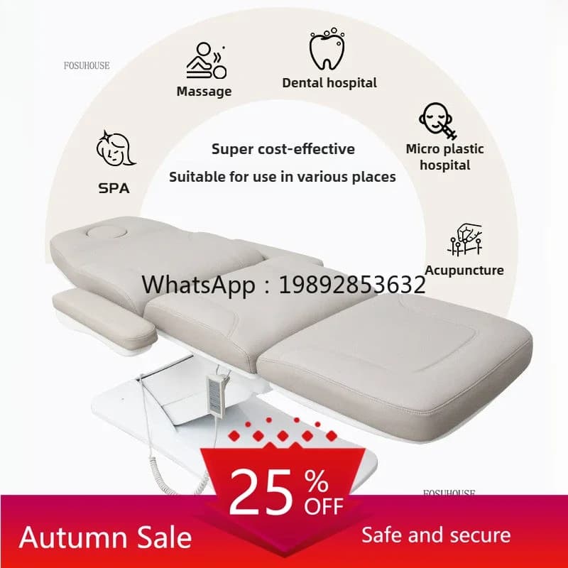 Multi functional electric beauty bed, multifunctional motor, hydrotherapy, facial tattoo massage bed