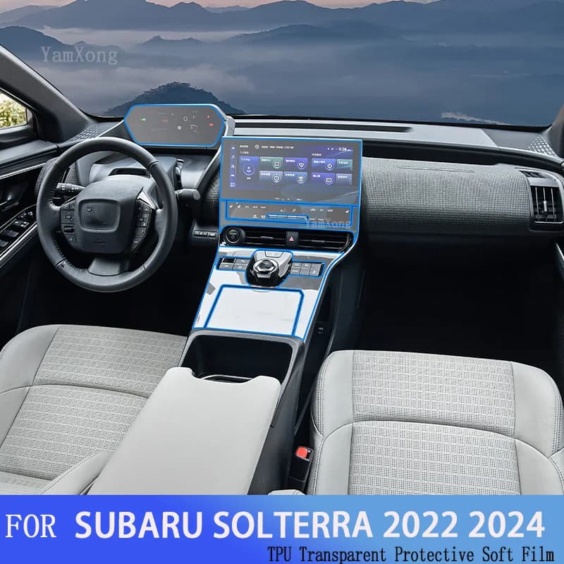 For SUBARU SOLTERRA 2022 2024 Car Interior Decoration Film Center Console Instrument Screen Transparent Proctetive repaired