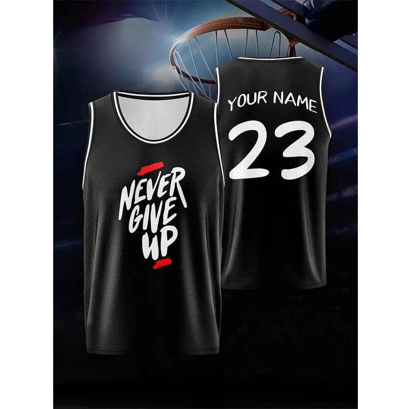Summer Quick Dry Breathable Men's Tank Top Outdoor Sports Basketball Vest Personalization Custom Name Print Singlets Fashion Tee