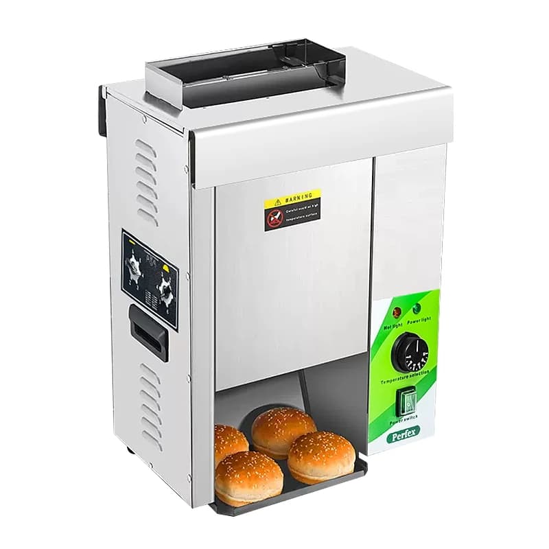 Commercial Electric Burger Machine with Conveyor Hamburger Bun Toaster