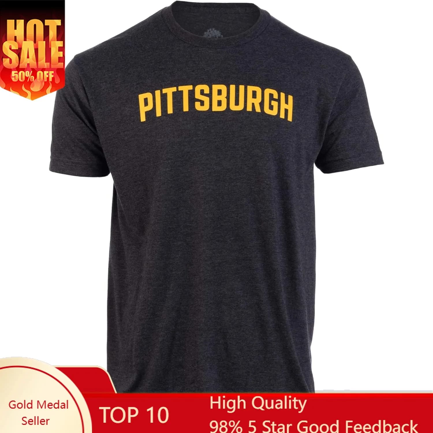 Pittsburgh | Classic Retro Style Pennsylvania PA City Pride Men Women T-Shirt