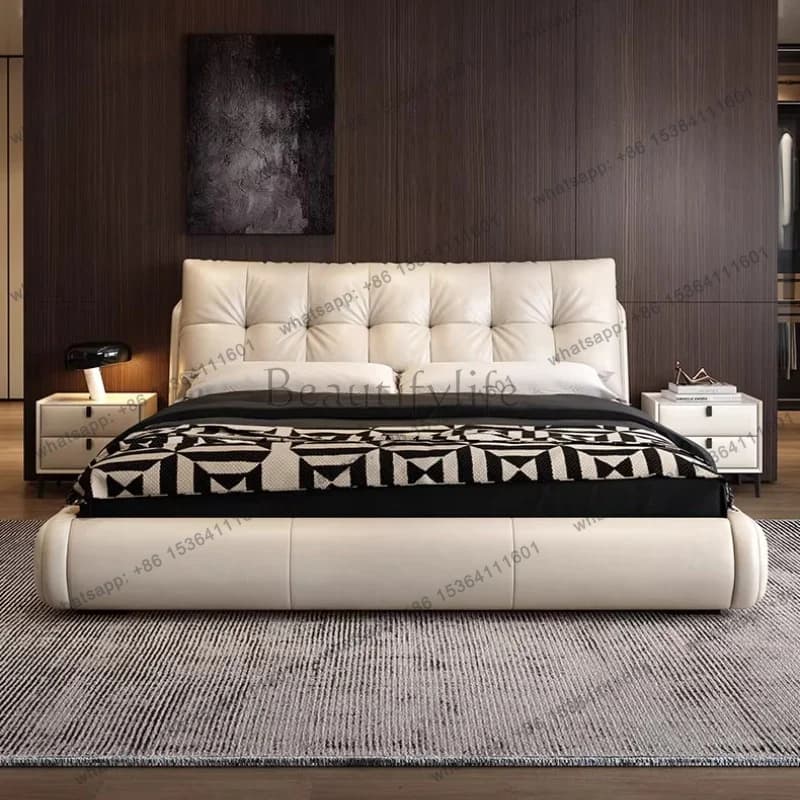 FG Queen Children Bed Design Headboards Design Simple Girls Double Luxury Bed Sleeping European Letto Matrimoniale Home Furnitur