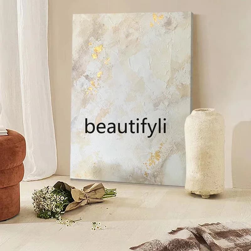 54Hand-painted oil painting wabi-sabi wind living room decorative painting large floor simple hanging paintingSSS