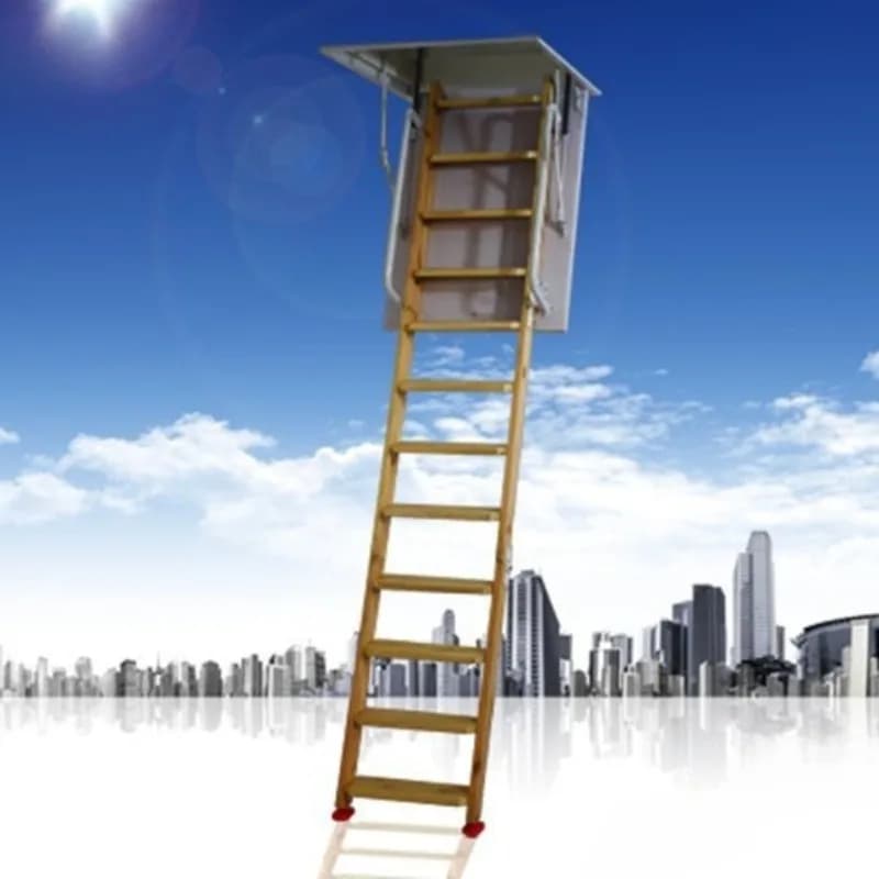Retractable villa duplex split-level rotating lift invisible household telescopic ladder