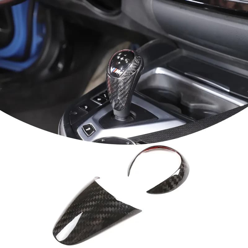 Real Carbon Fiber for 2014-2019 BMW M3 F80 Center Console Gear Shift Cover Decal Frame Sticker Car Interior Accessories
