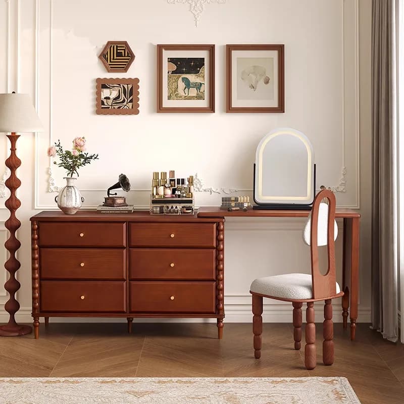 Wooden Big Size Vanity Table Interior Fashion Chinese Style Luxury Designer Dressing Table Modern Vestidores Room Decorations