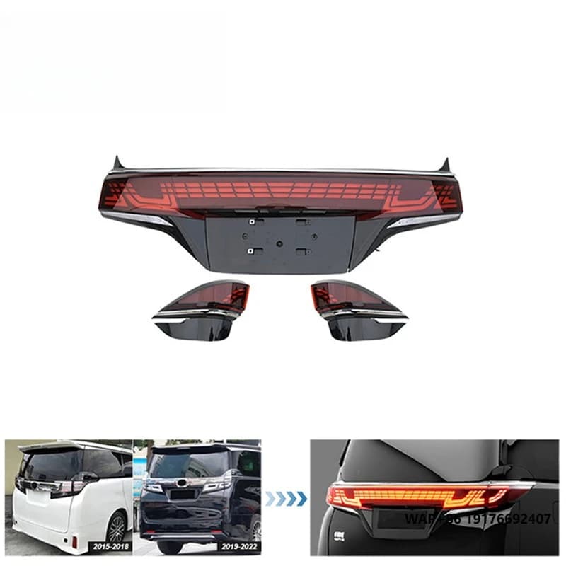 GBT Factory Design Vellfire 40 Series Through-type Taillights for 2015-2018 'Toyota Vellfire Anh30 35 Model Convert Parts