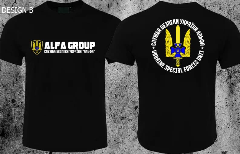 Spetsnaz Ukraine Special Forces Alpha Group Military T shirt Short Sleeve Casual 100% Cotton Shirt
