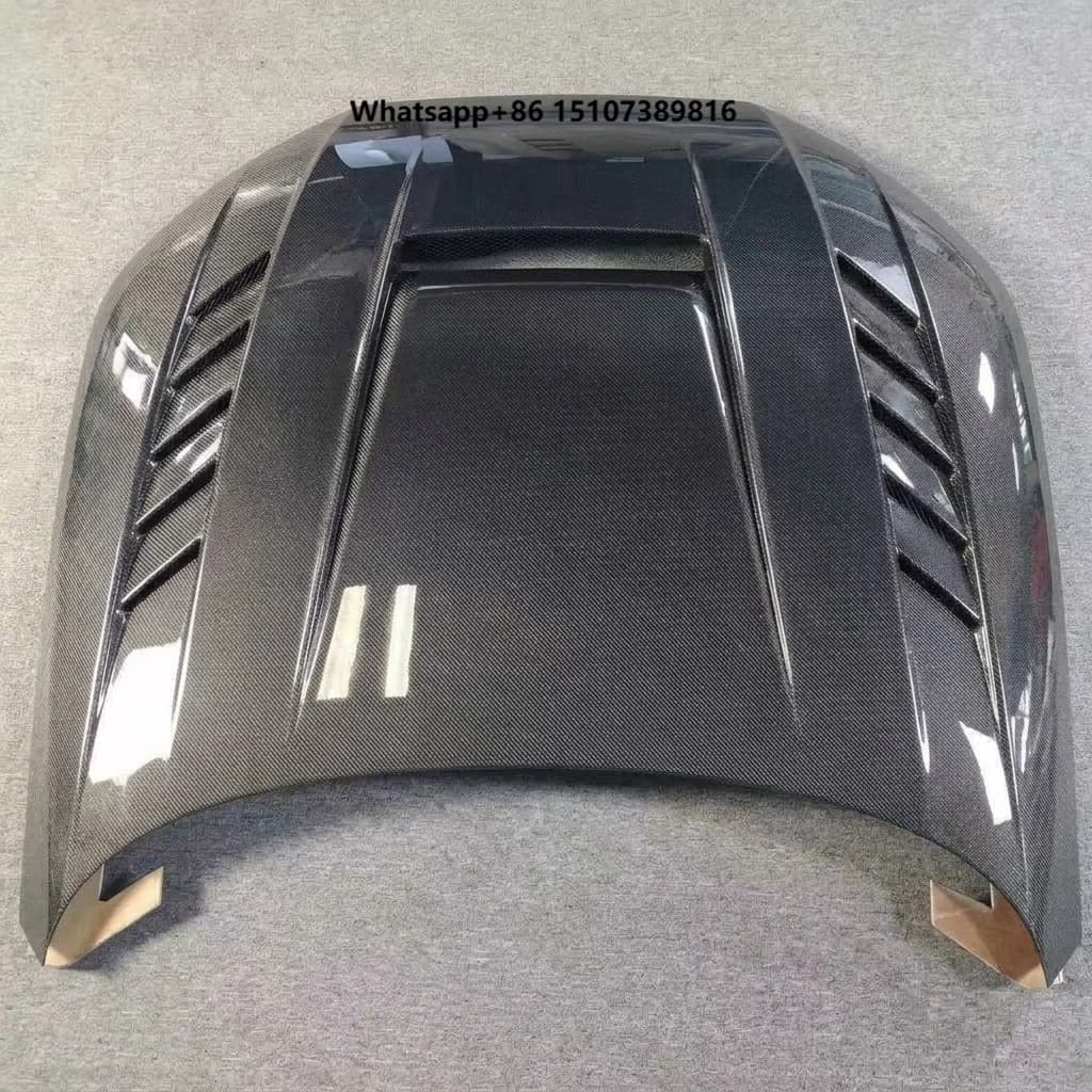 High-quality Carbon Fiber Engine Hood Bonnet for A4 S4 B9 2017 - 2024 Exterior Modified Body Parts