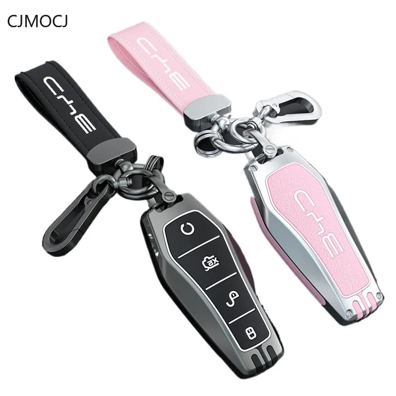Premium Zinc Alloy Key Cover Case for BYD Tang DMI / Song Plus DMI / Yuan / Qin Pro / Han EV (2024) - Protective Key Fob Shell