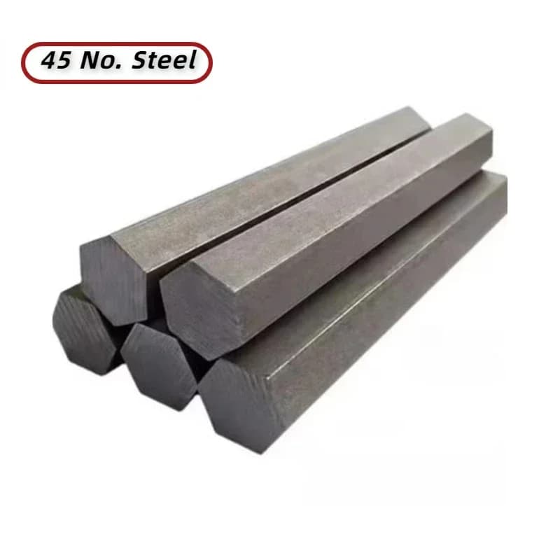 45# No. Carbon Steel Hex Bar Length 500mm Hexagonal Rod 5-17mm Opposite Side For Tool Making DIY Machinery Parts