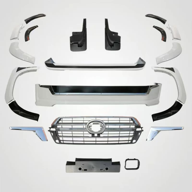 New Full Body Kit for LC300 Including Headlights/Bumper/Spoiler/Grille Plastic+ABS Material Easy Installation