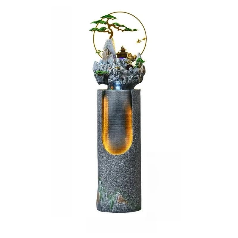 lt Living Room Rockery Flowing Water Ornaments Circulating Water Floor Office Opening Landscape Decoration