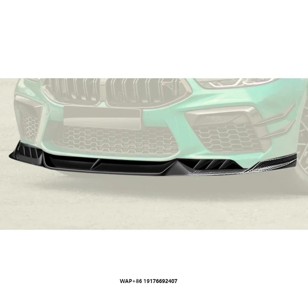 Upgraded AD Style Dry Carbon Fiber Front Lip and Front Bumper Lip forBMW M8 (F93)