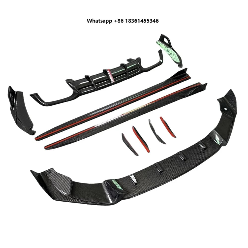 For  F97 X3M Upgraded Carbon Fiber Front Lip Diffuser Side Skirt Rear Diffuser Spoiler Body Kit,Suitable