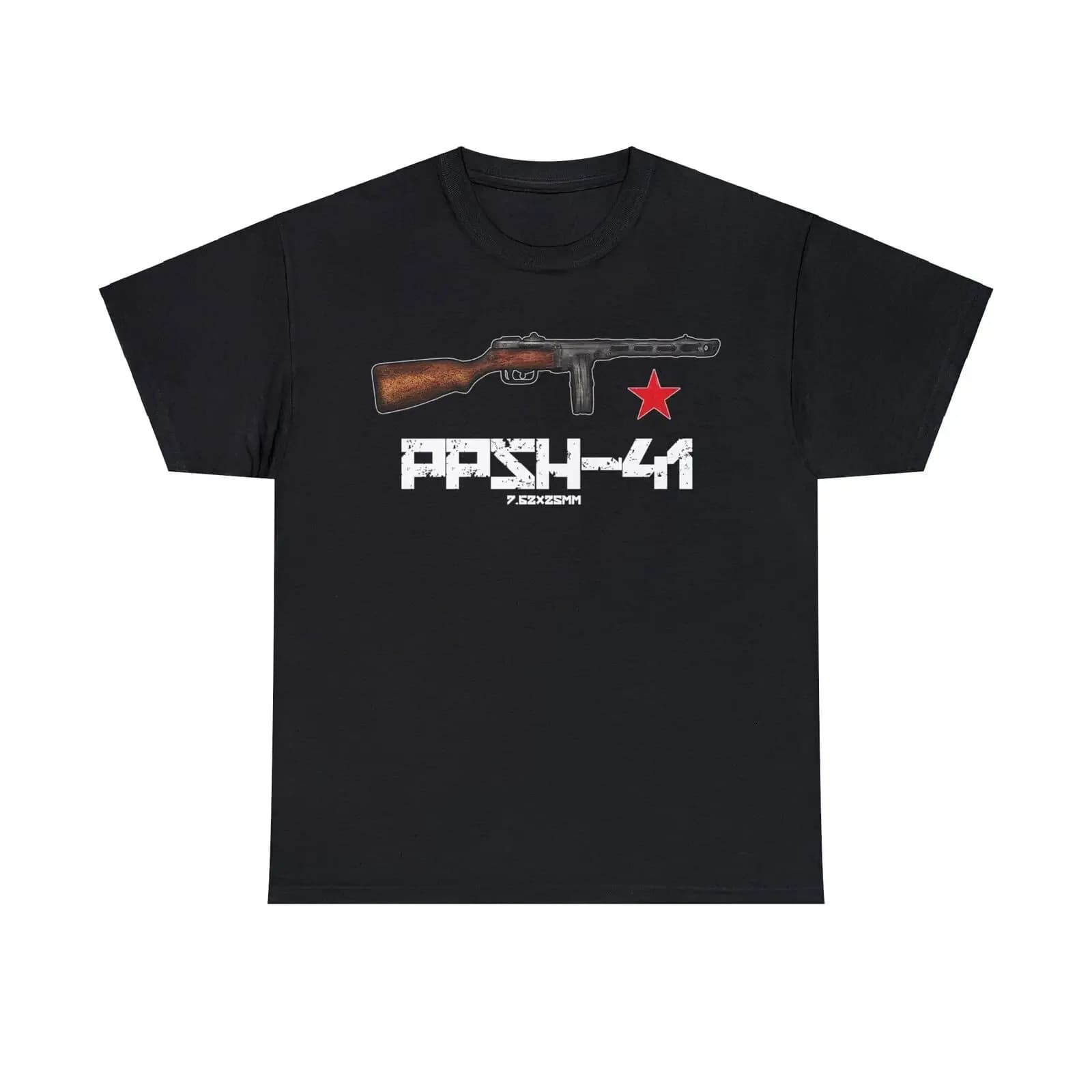 Soviet PPSH-41 Submachine Gun T-Shirt 100% Cotton O-Neck Short Sleeve Summer Casual Mens T-shirt Size S-3XL