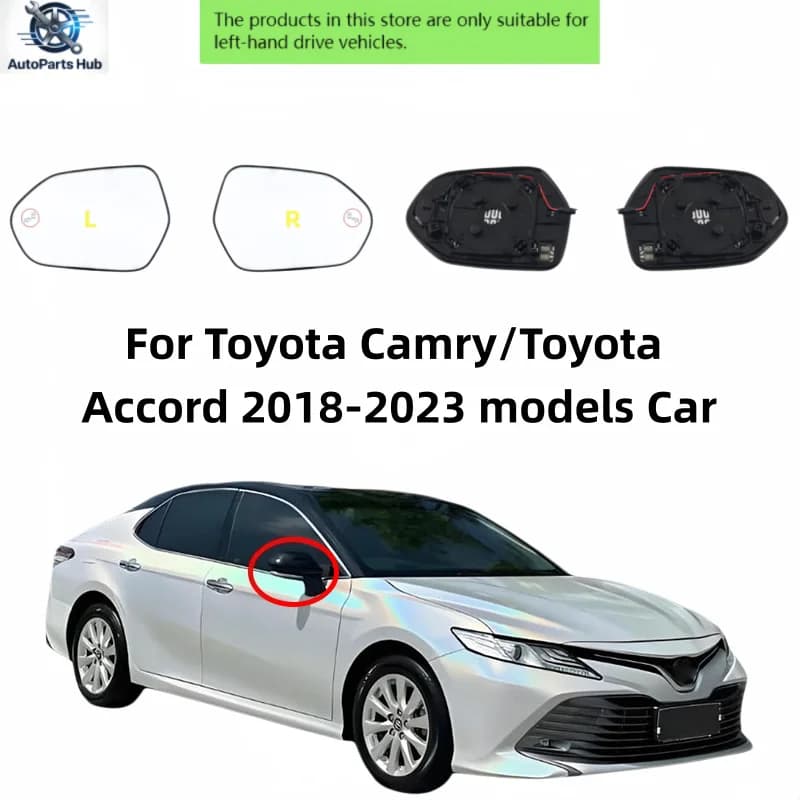 For Toyota Camry/Toyota Accord 2018-2023 models Car left and right rearview mirror glass with heating and blind spot monitoring