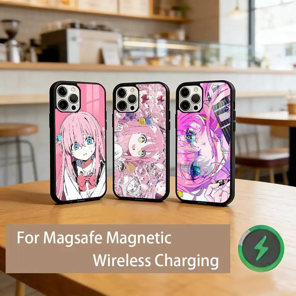 B-BOCCHI THE ROCK! Phone Case For iPhone17,16,15,14,13,12,11 Plus,Pro Magnetic For Magsafe Wireless Charging