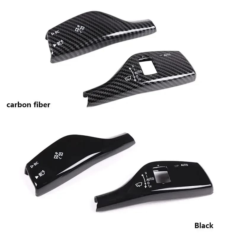 For Toyota GR Supra A90 MK5 2019-26 ABS Black Car Turn Signal Windshield Wiper Lever Switch Cover Trim Interior Car Accessories
