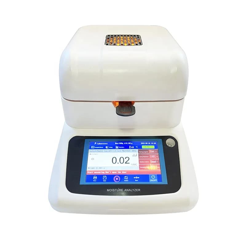 Touch Screen Halogen Lamp Moisture Balance Thermal Resistance Moisture Analyzer