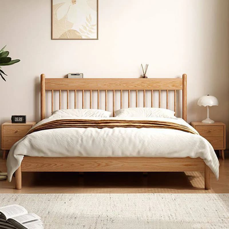 Double Modern Bed Baby Children Bedroom Luxury Mobile Princess Sleeping Wooden Bed Design Letto Matrimoniale Home Furniture