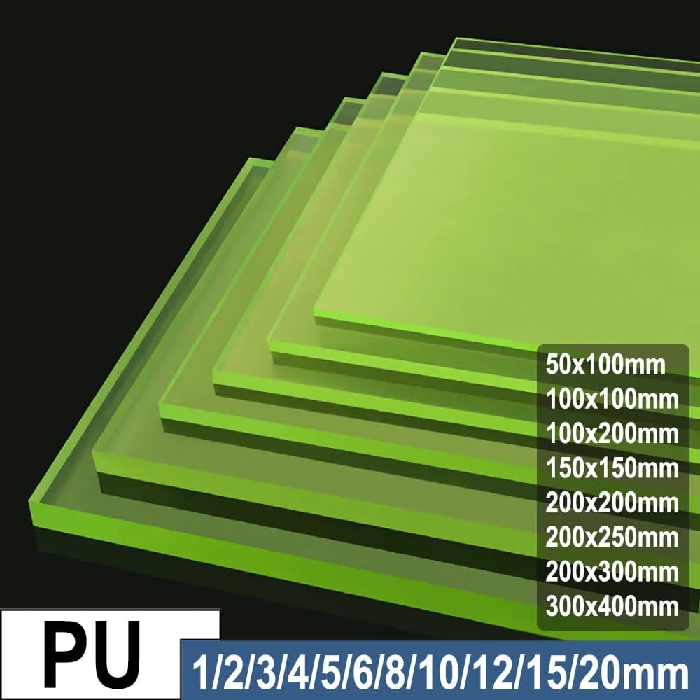1mm~20mm Polyurethane PU Sheet Industrial Grade Urethane Oil & Abrasion Resistant, Shock Absorption for Machinery Pads Gaskets