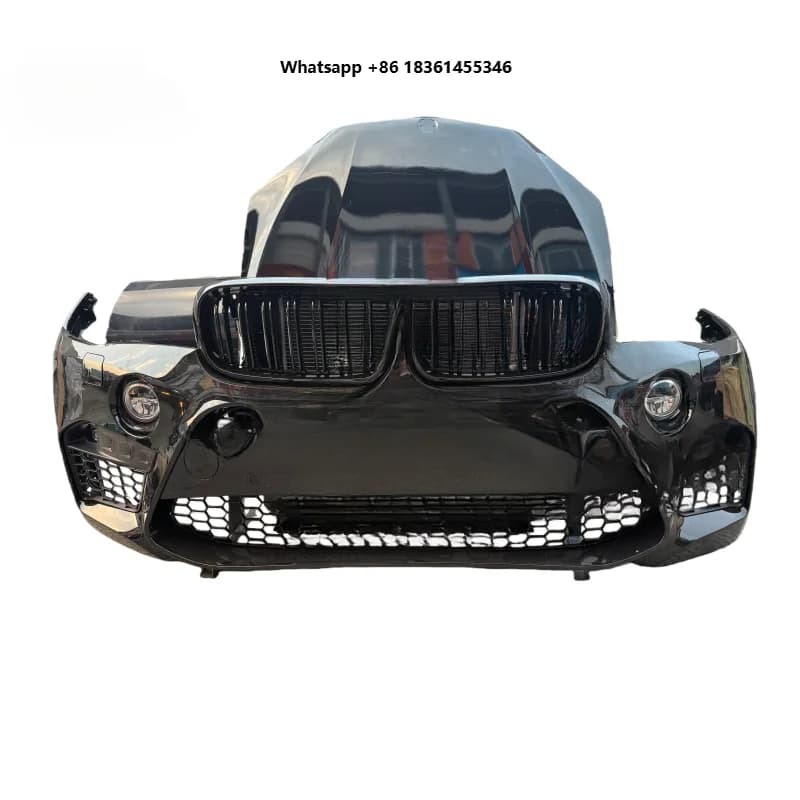 For  X5 M5 F85 High Quality Plastic Front Bumper & Grille Assembly, Bolt-On Replacement with 1 Year Warranty