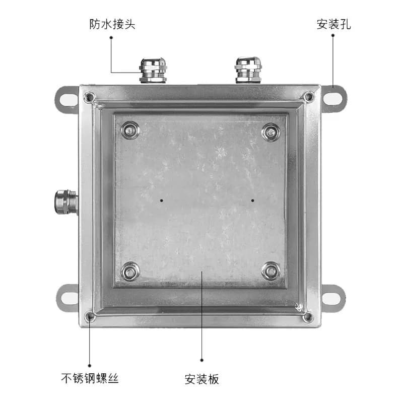 304 outdoor stainless steel, waterproof cable junction box, three-proof terminal box