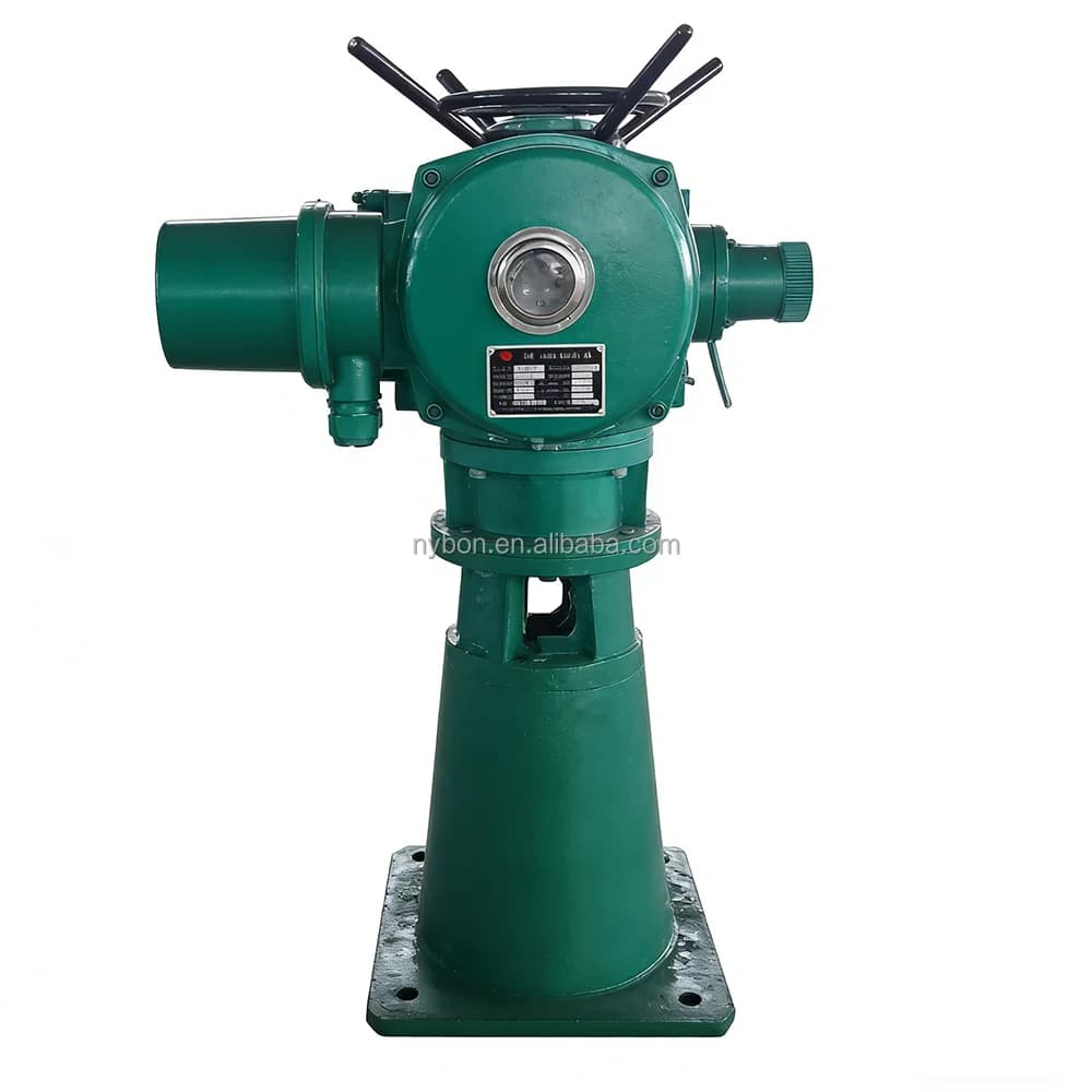 Side-Mounted Manual Screw Type Gate Hoist - Space-Saving Hand Operated Sluice Gate Lifting Device for Narrow Space