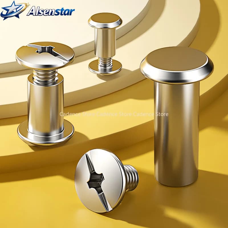 50PCS 304 Stainless Steel Flat Head Male Female Rivets for Clothing Bag Leather DIY Craft, Anti-Rust Snap Fasteners M2M3M3.5