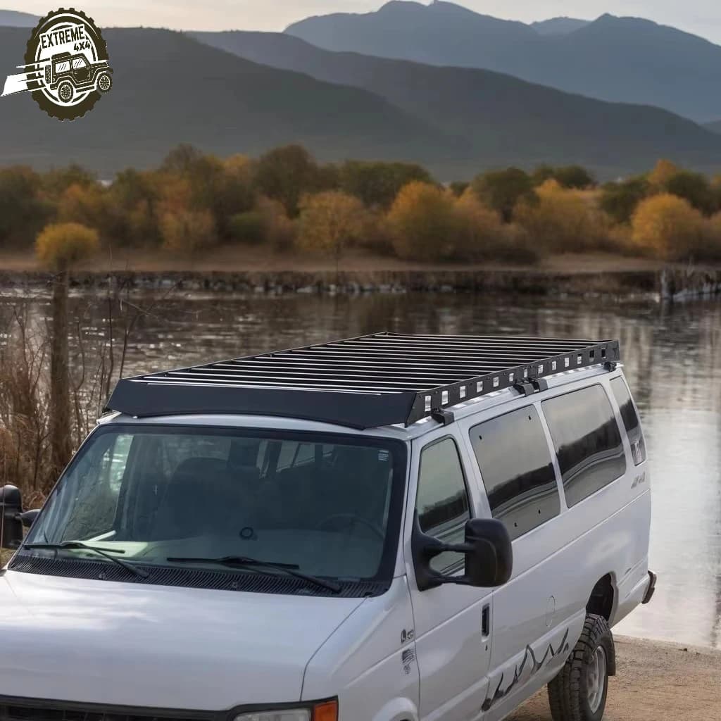 Laser Cut High Strength Roof Rack Suitable for Ford E-Series Van (92+)
