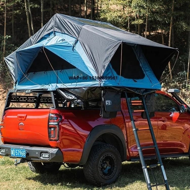 Multifunction Soft Shell Car Roof Top Tent Outdoor Camping UV Protected Shelter with Canvas Fabric Roof Cover