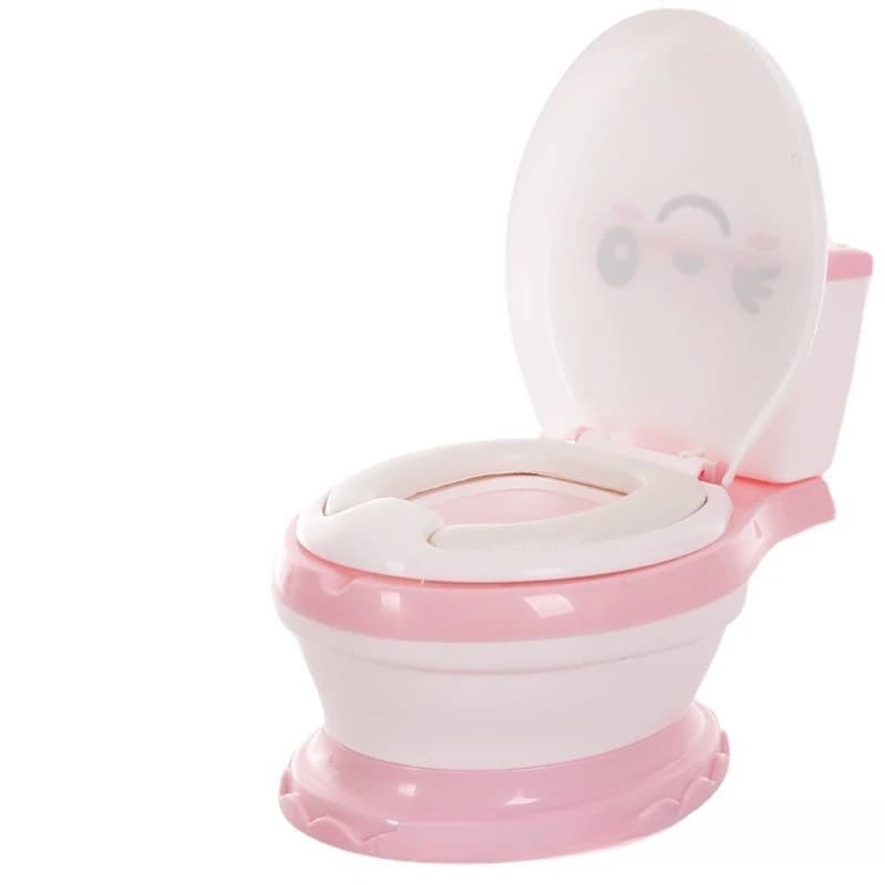Baby toilet for boys and girls, music simulation toilet, soft seat cushion to increase toilet
