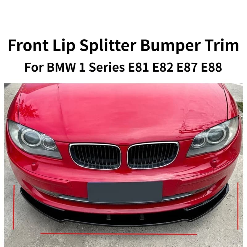Front Lip Splitter Bumper Trim For BMW 1 Series E81 E82 E87 E88 LCI Standard 2008-2011 Exterior Styling Modification Parts