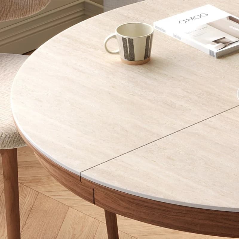 Beige Brown Dining Tables Minimalist Unique Party Living Room Kitchen Tables Solid Wood Design Mesas De Comedor Furniture Home
