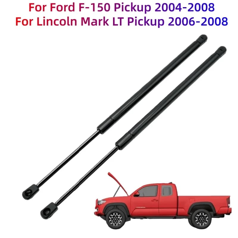 2Pcs Car Replacement Front Hood Shocks Lift Support 4153 for 2004-2008 Ford F150 / 2006-2008 Lincoln Mark LT Pickup SG404075