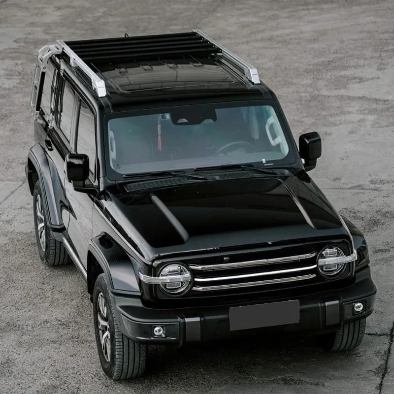 New Design Aluminum Alloy External Modification Parts Roof Luggage Rack Side Ladder Side Bag for GWM Tank 300 Accessories