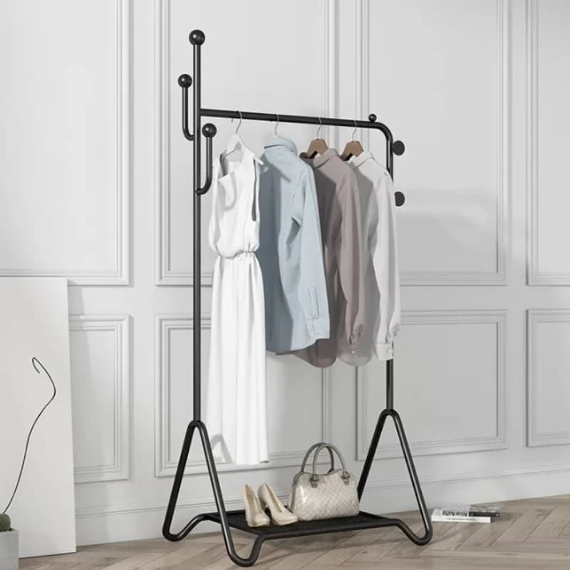light luxury Nordic hanger bedroom floor high-grade vertical clothing rack creative art garderobe ständer hallway furniture
