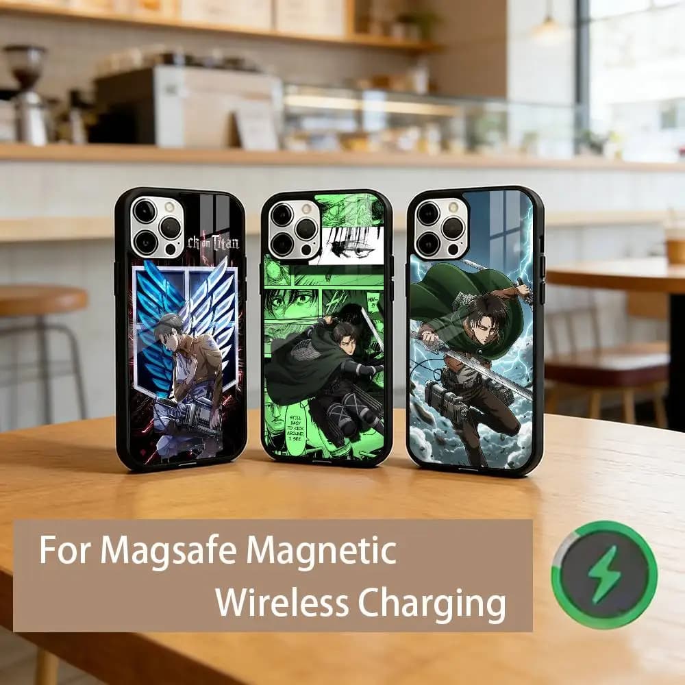 A-Attack on T-Titan E-Eren   Phone Case Magnetic with Magsafe Wireless Charging For iPhone17,16,15,14,13,12,11 Plus,Pro