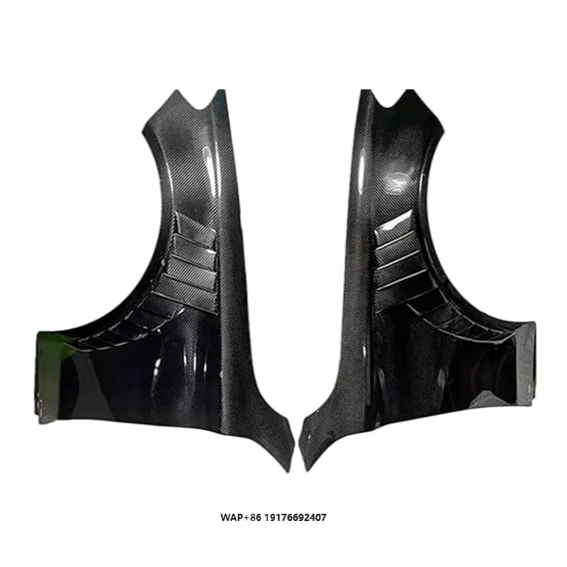 TAKD style dry carbon fiber fenders for MercedesBenz C-Class W205 C63 2016-2019 four-door car