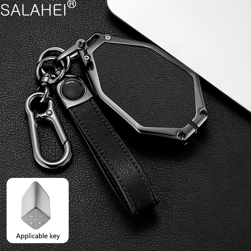 Zinc Alloy Fob Keychain Cover Car Key Case for Changan DEEPAL S7 S07 G318 S09 S05 L07 SL03 Shenlan Shell Ring Holder Accessories
