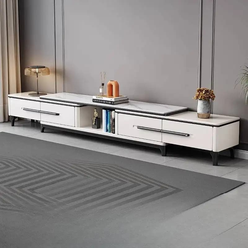 Modern Long Tv Cabinet European Decoration Gray Storage Nordic Tv Cabinet White Vintage Luxury Muebles De Sala Furniture Home