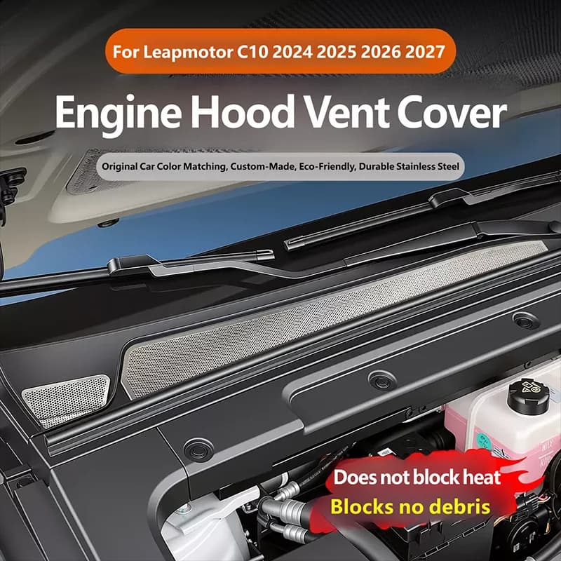 For Leapmotor C10 2024 2025 2026 2027 Car Engine Air Inlet Protective Cover Air Outlet Engine Air Intake Covers Exterior Sticker