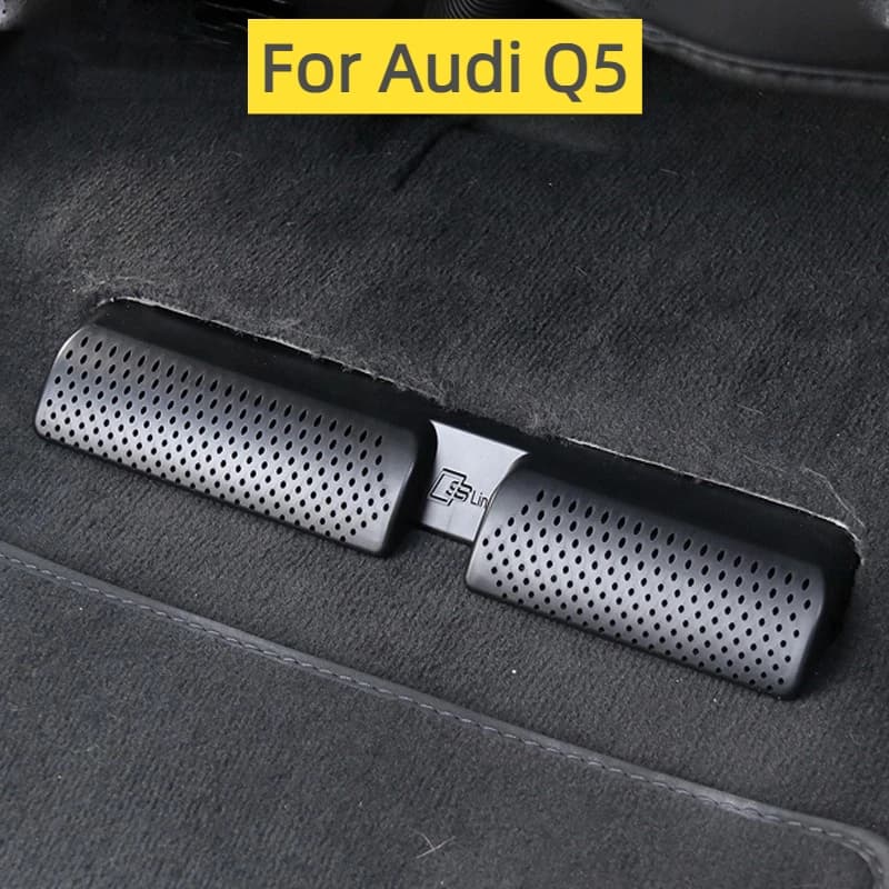 For Audi Q5 2018-2023 Car interior Air conditioning vent Protective cover Vent Cover Rear Seat anti dust Accessories refit ABS