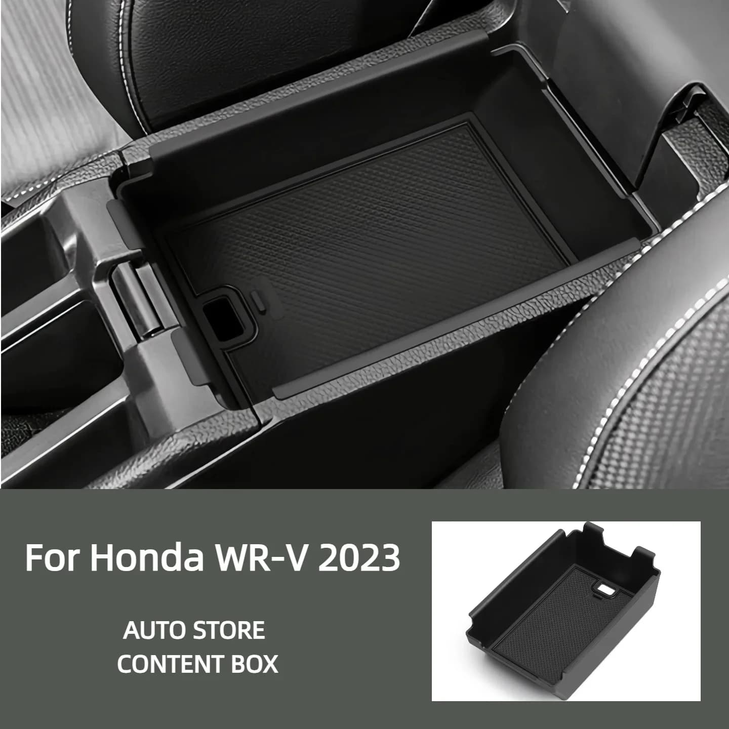 Suitable for Honda 2023 WR-V glove compartment storage box center console storage box car storage center tray