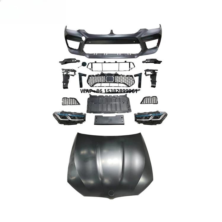 G30 Upgrade G30 G38 LCI M5 Style Bodykit Front and Rear Bumper Hood Headlight Rear Light for  5 Series 2020 2021