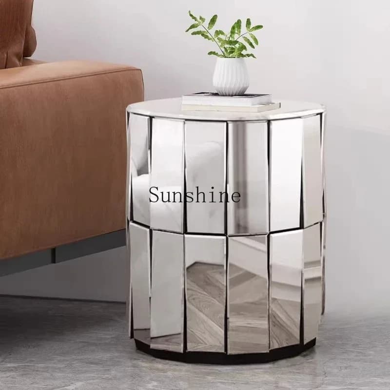 Modern mirror corner a few round light luxury sofa edge a few fashion ideas  FT