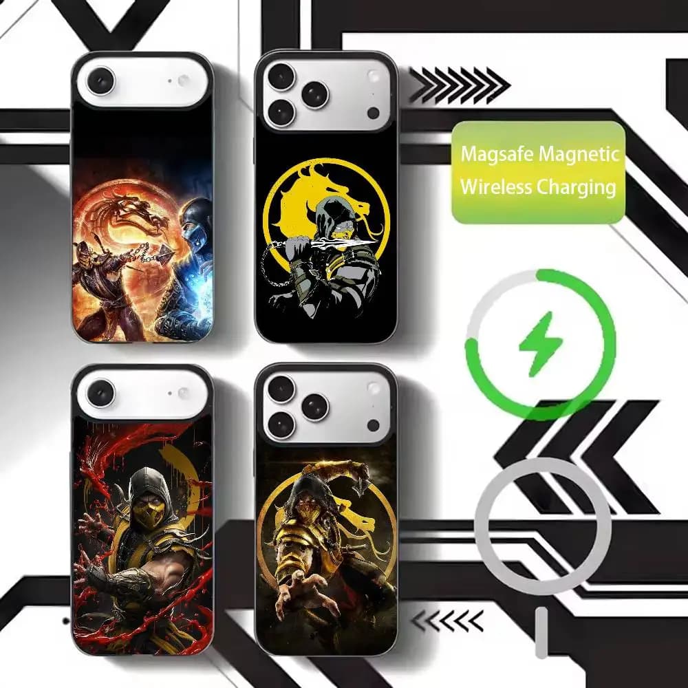 Game MortalS K-Kombat Cool Phone Case For iPhone17,16,15,14,13,12,11 Plus,Pro Max Magnetic For Magsafe Wireless Charging